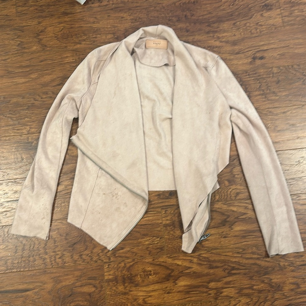 Blank NYC Oink Swede crop Jacket